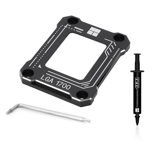 利民（thermalright）LGA17XX-BCF BLACK Intel12代13代CPU弯曲矫正防弯支架 全铝合金 含TF7 2G散热配件