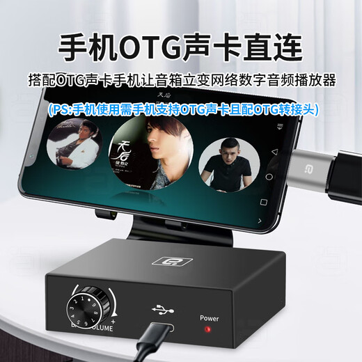 Ayin external sound card and ear amp integrated computer notebook hifi playback type-c to 3.5 headphone sound amplifier subwoofer amplifier speaker black DA550 official standard configuration