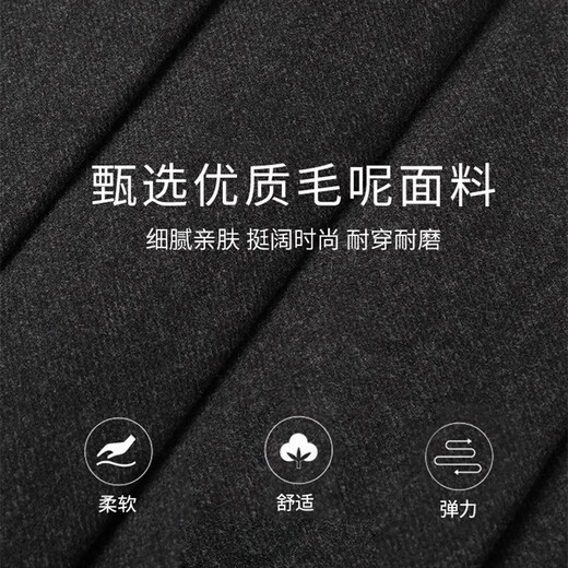 Fu Jian Autumn and Winter Woolen Thick Pleated Skirt Women's High Waist 2025 Skirt Women's Fashion Short Skirt Western Style A-Line Skirt Women Dark Gray - Regular Pants Length M