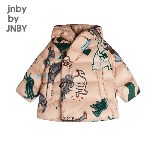 Jnby by JNBY Forest Concert Jiangnan Buyi baby down jacket warm hooded thickened children winter YNBC11820 690 mixed powder 90 cm