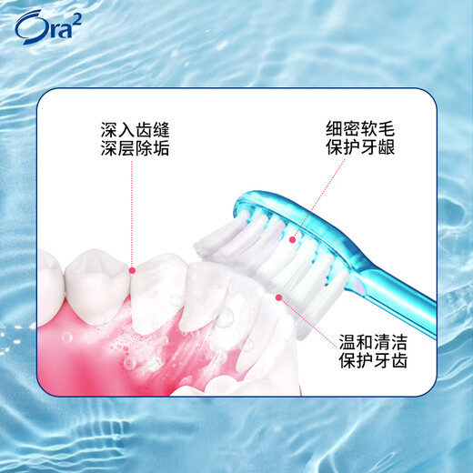 The top of the Haole toothbrush is super fine hair soft hair 4 colors randomly haired, travel portable adult small brush head protection