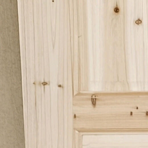 Meikejie rural old-fashioned wooden door custom rental house simple door solid wood fir log room set door rural toilet door set door opening size 205*88*26