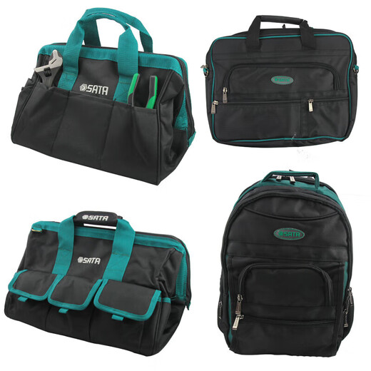 SATA multifunctional electrician toolbox tool bag home appliance repair tool bag multi-layer shoulder bag large backpack 95181 95182/commonly used model 16 inches 380x260x300mm