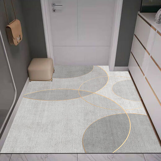 Shansui high-end entrance door floor mats, door mats, entry door household carpets, bathroom light luxury high-end floor mats, entry door can be cut, light luxury new mats-7 120cm*120cm (machine washable)