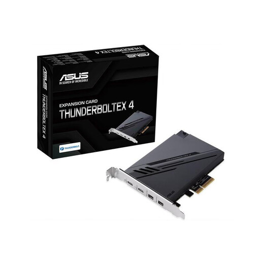 ASUS Thunderbolt 4 expansion card Asus ThunderboltEX4PCIe to Thunderbolt 4 compatible USB4 Thunderbolt 3 Thunderbolt 2 ASUS Thunderbolt expansion card ASUS Thunderbolt 4 box package