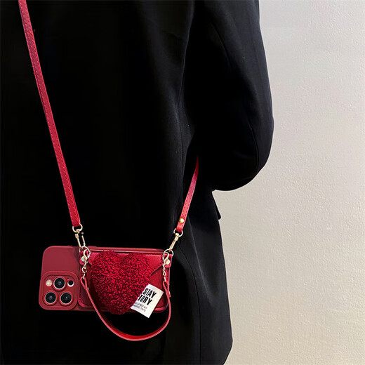 玲琉 适用opporeno14手机壳山茶花10/9pro零钱包reno13/12/8珍珠手链7se保护套findx7/6全包A97 紫色爱心卡包壳+斜挎 OPPO Reno8 Pro