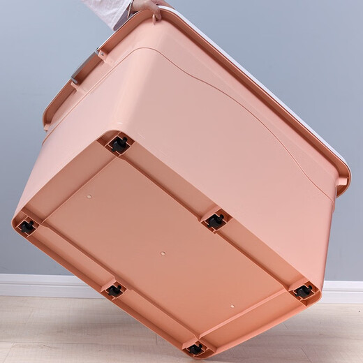 Chenzhi Shangpin Storage Box Extra Large Plastic Box for Household Products Wholesale Storage Box Clothes Storage Box Dormitory Thickened Organizing Box Ivory White 180# (Length 63.5* Width 46.5* Height 38cm)