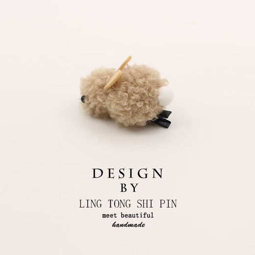 New fashionable and cute mini plush rabbit hairpin side clip top clip side clip bangs clip hair accessories headdress ing two little rabbits (about 6 cm)