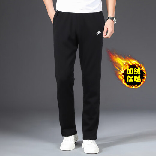 耐克（NIKE）裤子男款秋冬2025新款运动裤篮球直筒长裤加厚保暖卫裤加绒休闲裤 加绒加厚/热推款/晒图退10 L 【175】体重130~150斤左右