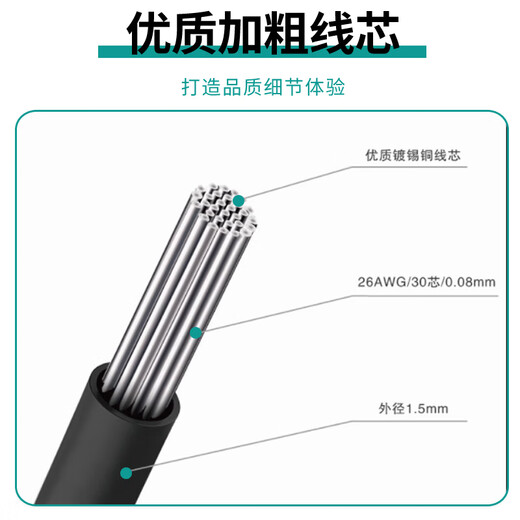 Dengshitang silicone Dupont wire 26AWG high soft silicone Dupont wire 2.54 soft 1pin female to female to male to male red (1 male to male) 0.3m