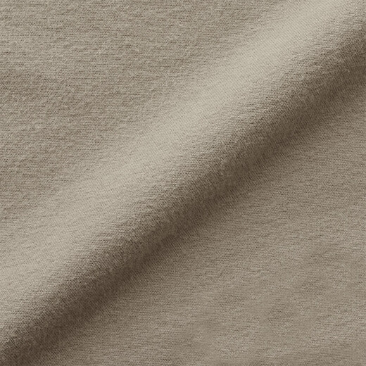 MUJI men's flannel henley collar shirt long-sleeved casual all-match shirt men's t-shirt AC08CC3A light gray brown M(170/92A)