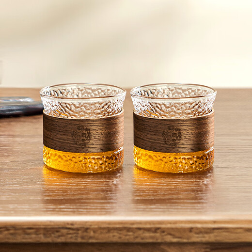 Taza de té Niye master, taza de té pequeña de cristal, taza de té de un solo uso, juego de té de kung fu resistente al calor de alto borosilicato