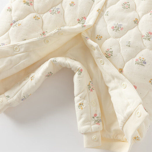 戴维贝拉秋冬装新生儿连体衣女宝宝婴幼儿小月龄外出衣服