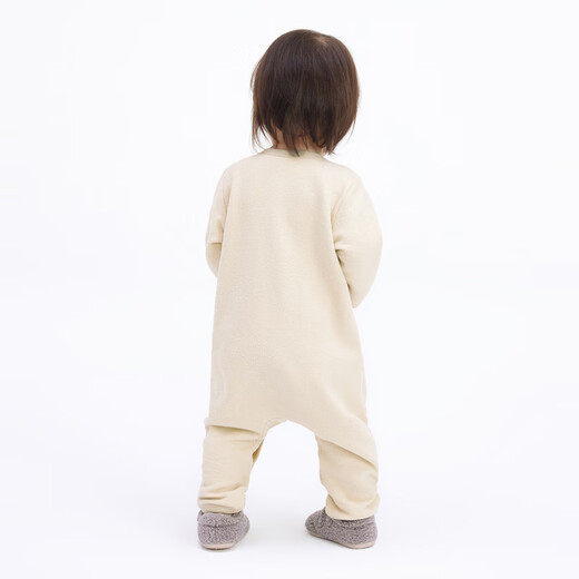 Jnby by JNBY Jiangnan Buyi Baby Newborn Outing Jumpsuit Cute and Comfortable Autumn Boys and Girls Baby YO8F10020 789/Gray Chrysanthemum Yellow 90cm