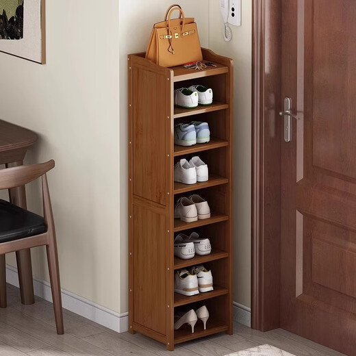 Chujun dust-proof shoe rack with narrow doorway for home use simple indoor small storage rental house multi-layer shoe cabinet with slits against the wall 8 layers 30CM-dustproof style