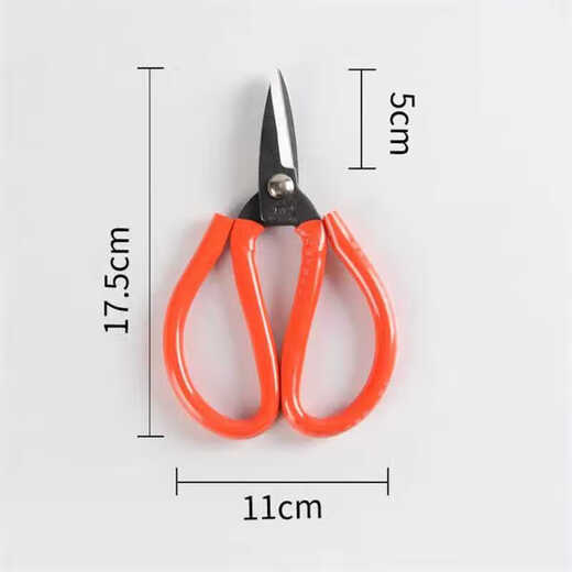 Wanhong scissors, iron scissors, old-fashioned short-bill industrial scissors, traditional electrician scissors, wire scissors, hand-made short-bill iron scissors, 1 pair