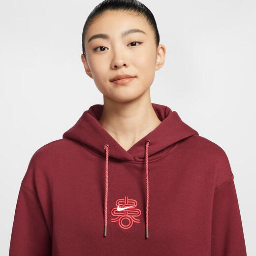 耐克（NIKE）SPORTSWERA耐克灵蛇迎新系列 女子Oversize风套头连帽衫 HV8461-677 XL