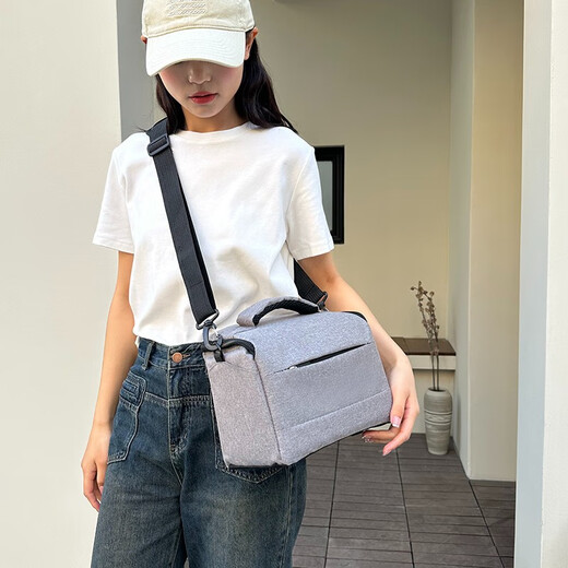 Zhenfenghe Professionelle SLR-Kameratasche Schulter geeignet für Canon, Nikon und Sony spiegellose Fotografietasche Aufbewahrungstasche Fuji Rucksack schwarz groß + Regenschutz