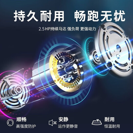 JOHNSON home-use treadmill, shock-absorbing knee pads, foldable walking machine, sports weight loss and fat-burning fitness equipment with adjustable slope. Store first recommendation, comprehensive performance_T101_Horizon