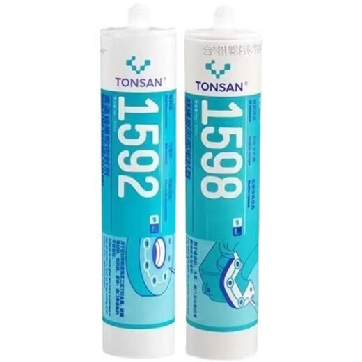 XMSJ可赛新 TONSAN天山1587密封胶 1596 1598 1592硅橡胶平面密封剂耐 1587(100g)