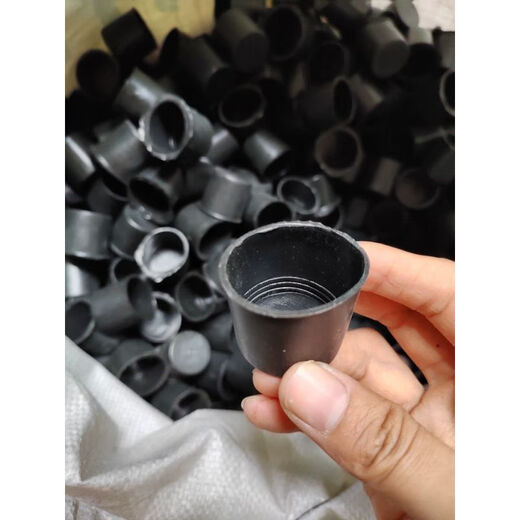 Sailoto Danyang Qingtian customized 1000 black steel bar protective caps steel wire head straight thread protective sleeve plastic sleeve 16 extended version green 1000 pcs 3 points 7CM long