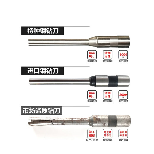 得力得力装订机钻刀头3846/33669S/3888/3839/3821打孔空心钻头针配件 33669S/3888N( **钢钻刀)