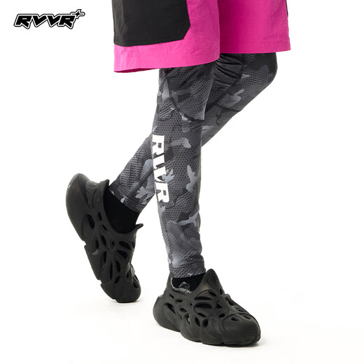 RVVRRVVR New Luya Fishing Pants Outdoor Sunscreen Quick-drying Lightweight Breathable Sports Men's Stretch Bottoming Tights Rendered Gray L