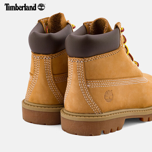 
Timberland official children's shoes, big yellow boots, Martin boots, high top outdoor travel, large 12809 12809W/wheat color 25 (5-hole brass shoes)