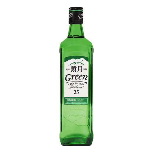 镜月（Green）烧酒 原味700ml 韩国乐天进口 25度 低度微醺