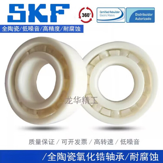 SKF Swedish ceramic bearing zirconia high temperature resistant 6300 6301 6302 6303 6304 6305 customized SKF 6301CE-2RS1