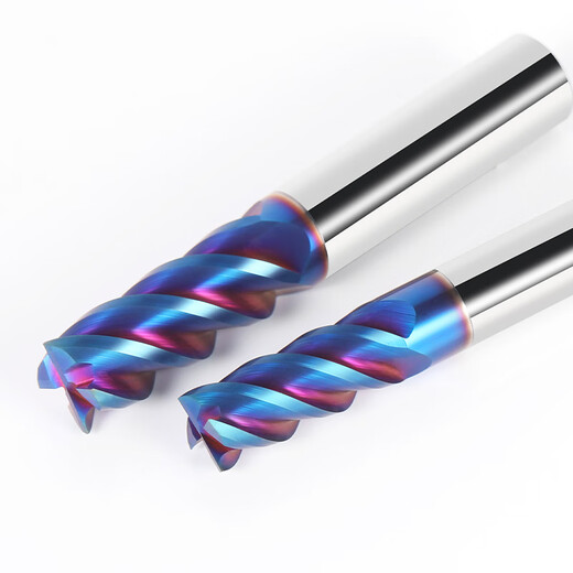 65-degree tungsten steel milling cutter 4-edged carbide flat knife end mill four-edged steel with flat bottom extended straight shank coating CNC tool machining center 65-degree flat knife 10*25*10D*75L