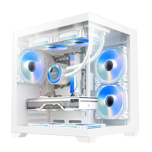 ASUS host i5 14600kf+5060/5060ti/5070 13400f Family Bucket E-sports live design computer desktop assembly computer game console with two 14600KF丨5060丨 16G