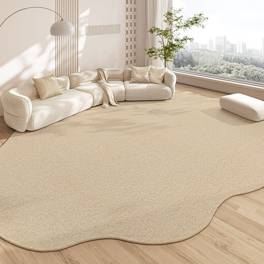 Tapis durable salon léger luxe haut de gamme 2024 nouveau tapis de sol de canapé irrégulier de forme spéciale imperméable sans entretien et essuyable Xinyumeng-13657 200*340cm Essayez de nouvelles tailles