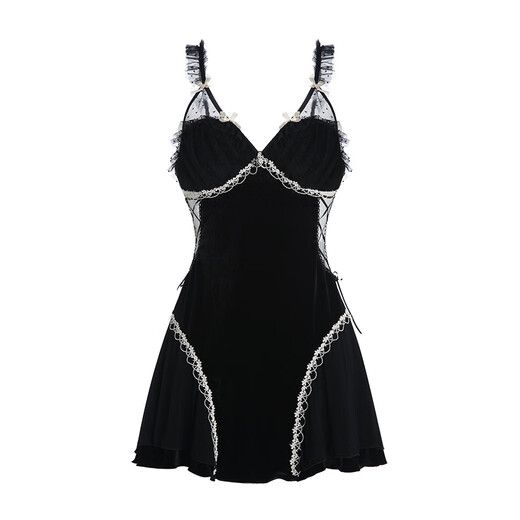 Sexy pajamas, no need to take off, sexy lingerie, passionate leaking breasts, no need to take off, uniform, temptation, stepmother skirt, role play, high-end perverted deep V, low-cut, leaking half breasts, open side, no need to take off, passion 3879 black (robe + belt), XL sexy underwear will not only increase the temptation of men's desire, but also increase women