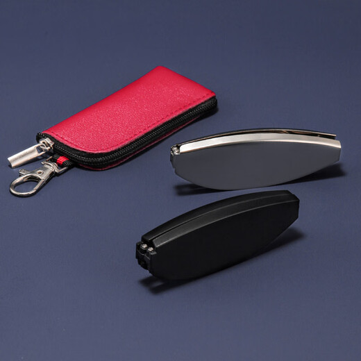 LESCA LUNETIER时尚折叠便携迷你防蓝光老花镜男高清眼镜老花镜女 银色 200度