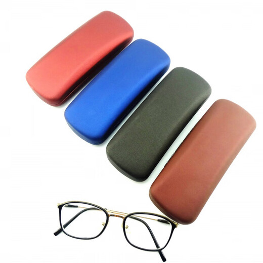 Spot Wholesale Cartoon Retro Fresh Glasnes Box для мужчин и женщин Оптические мужские и женские ученики детские очки коробка железа Желтая 161x61x39 мм