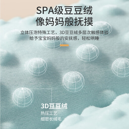 Bao's children's pillow beanie velvet pillow soothing pillow double-sided lienable kindergarten baby breathable skin-friendly student nap pillow