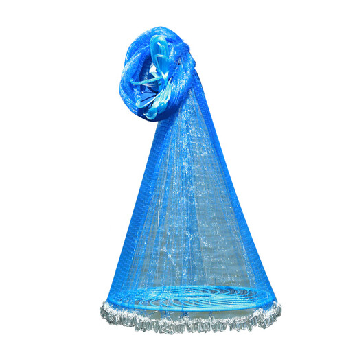 Yuyongji Fishing Net Hand Throwing Fishing Net Large Frisbee Disc Hand Throwing Fishing Easy Throwing Net Swinging Catching Automatic Fishing Net Half Finger (High-Strength Fish Wire) 1.5 Meters High Type 300