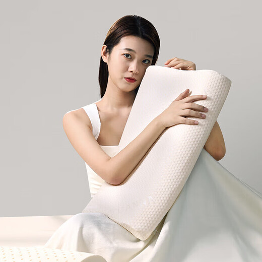 Fuana 94% de contenido de látex, almohada de látex importada de Tailandia, almohada central cervical para adultos, paquete individual de 58*39cm