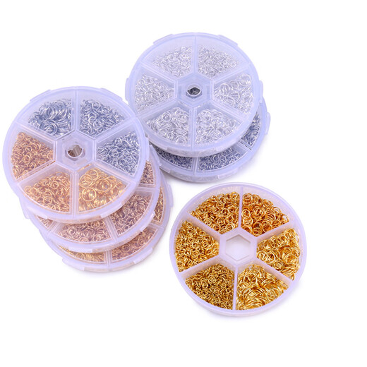 OSRO diy open ring connecting ring earrings bracelet necklace buckle connector handmade material package gold 6 Specifications + box