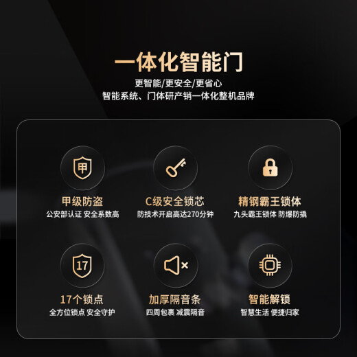 欧帝乐（OUDILE）4级通风防盗门入户门+通风透气门中门家用进户门安全门+智能指纹锁 全自动智能锁 2250*1050