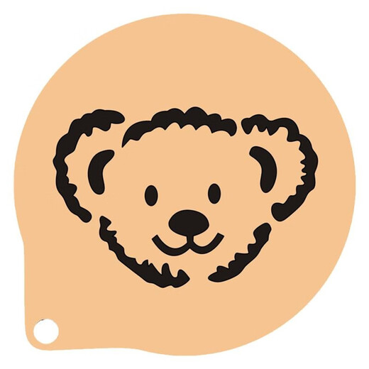 Jingyouyu powder dusting mold 3 inches Christmas coffee latte art biscuit printed cake bread soft European bun pattern powder sieve custom milky white No. 1 3 inches 7.5 cm