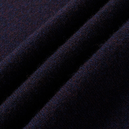 MONTAGUT winter men's 100% pure wool sweater half turtleneck zipper knitted sweater Navy 54