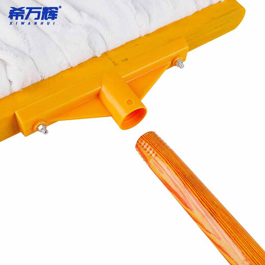 Xiwanhui factory property threaded wooden pole towel cloth absorbent mop white towel cloth 10cm XWH-1048