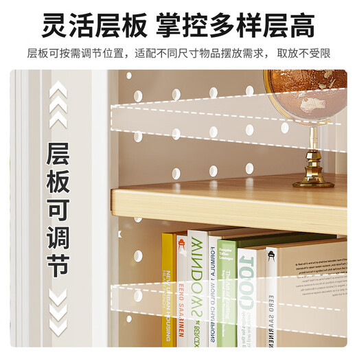 Tanglong desktop storage rack metal perforated board home desk bookshelf multi-layer office workstation storage display rack desktop three layers warm white + white shelf 60*20*60C layered storage to match as you like