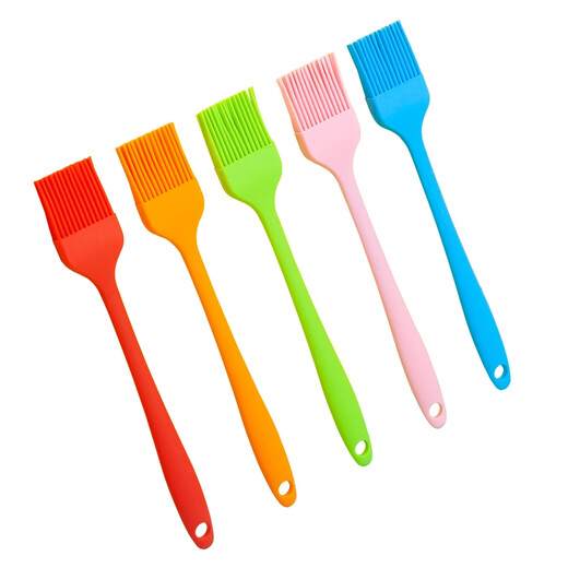 Xinfu bag household baking oil brush cream tool high temperature resistant pancake pancake sauce brush non-shedding silicone barbecue brush large olive green food grade/high temperature resistant delivery