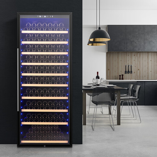 Bacchus red wine cabinet 320 bottles, 2 meters high, constant temperature wine cabinet, home commercial, constant humidity storage wine, wine and tea refrigerator, built-in display, villa wine cellar, winery, YC-760 flat rack-air-cooled, frost-free compressor, 320 bottles