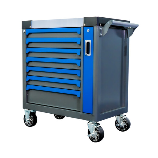 Wen Yijia tool cart auto repair cart can push box repair storage storage shelf drawer type combination mobile tool 408-piece tool cart set 7 layers