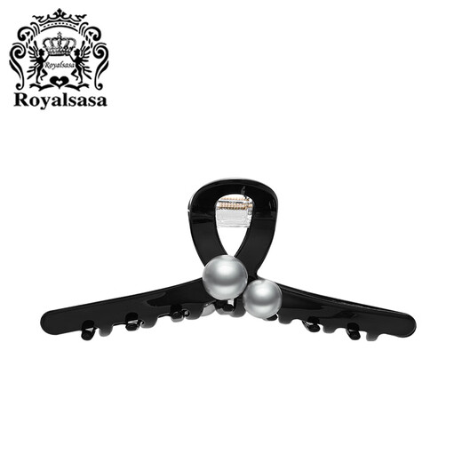 Royal sasa imitation pearl clip women's back of the head lazy style shark clip high-end hair clip temperament hair accessories