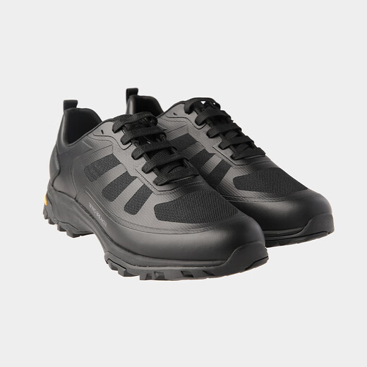 VICUTU men's casual shoes with hollow surface, sports style, business casual, versatile black men's shoes, black 40